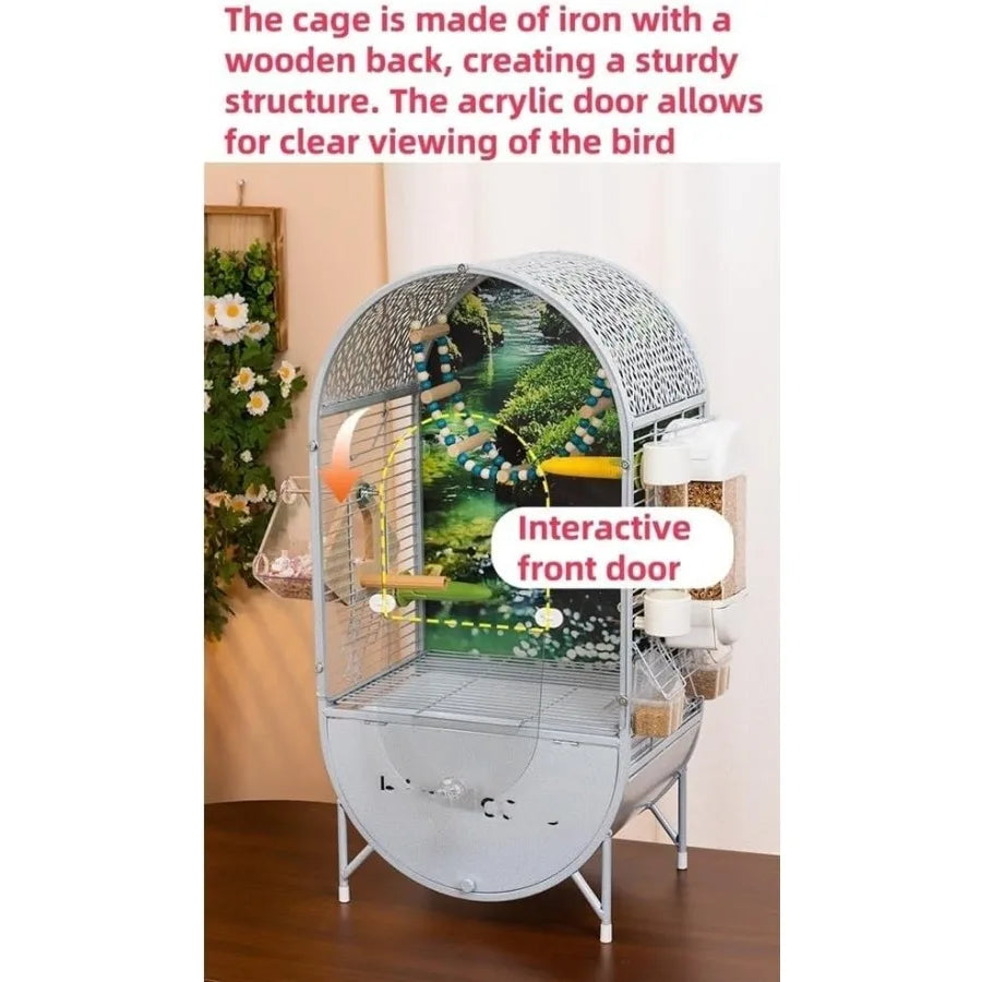 DomeTop IndustrialGrade WeatherResistant WroughtIron ParrotCage AviaryEnclosure CNGuangdong IndoorPremiumModel