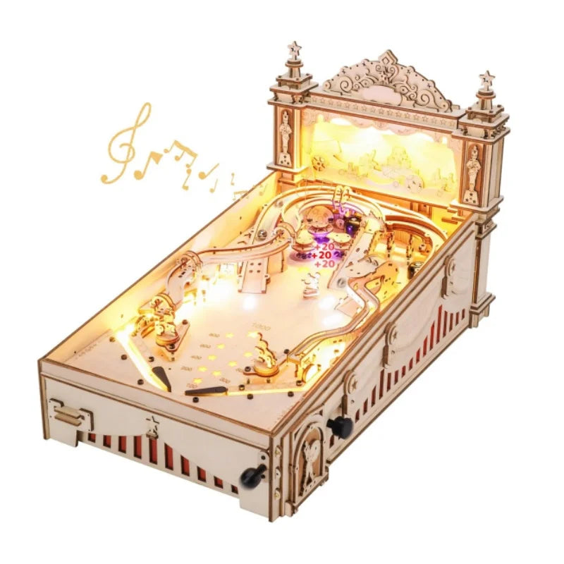 Robotime 3D Pinball Puzzle For Adults Teens Wooden Kit