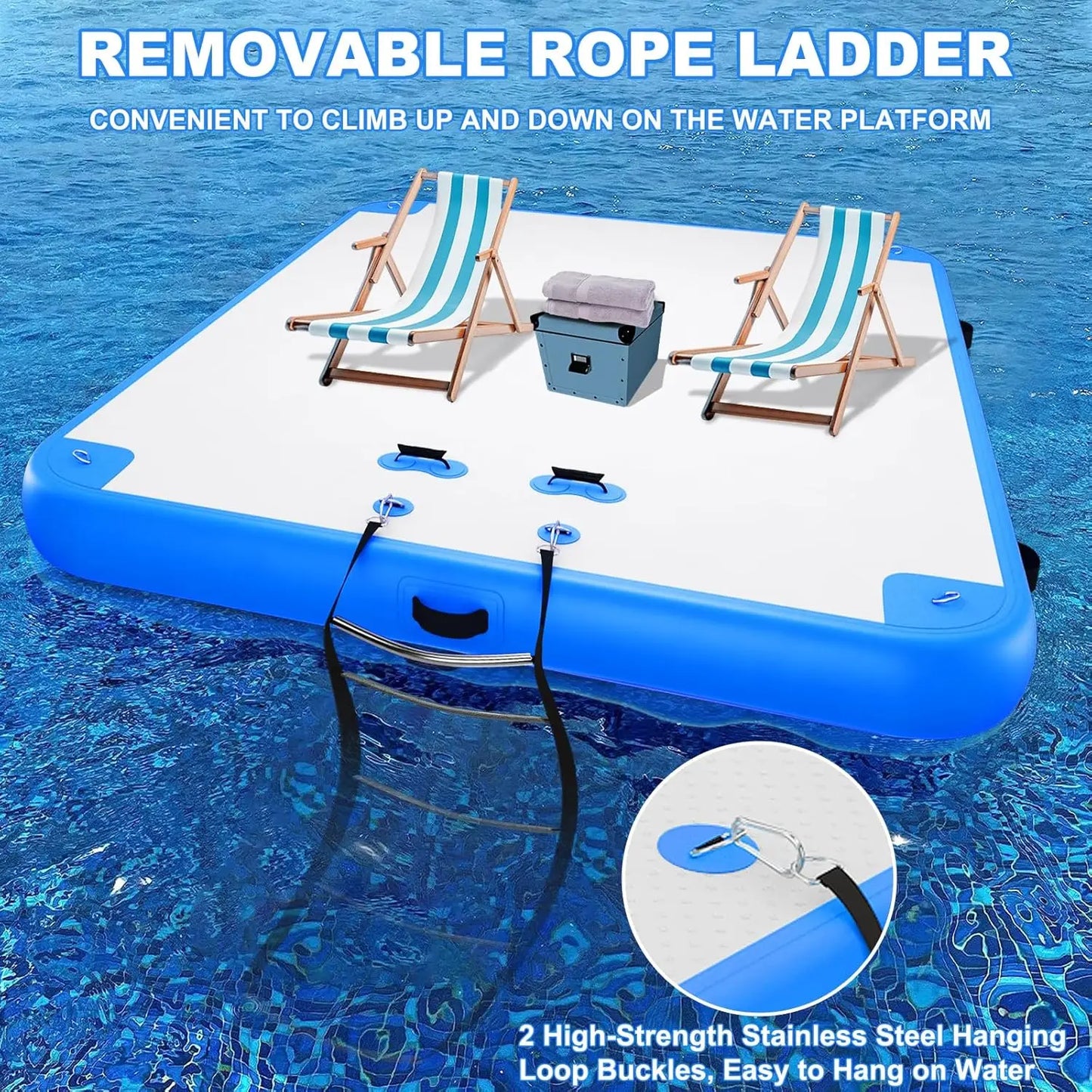 Chimei Toy Inflatable Floating Dock Air Deck Platform