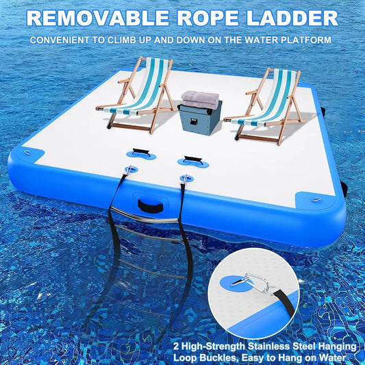 Chimei Toy Inflatable Floating Dock Air Deck Platform
