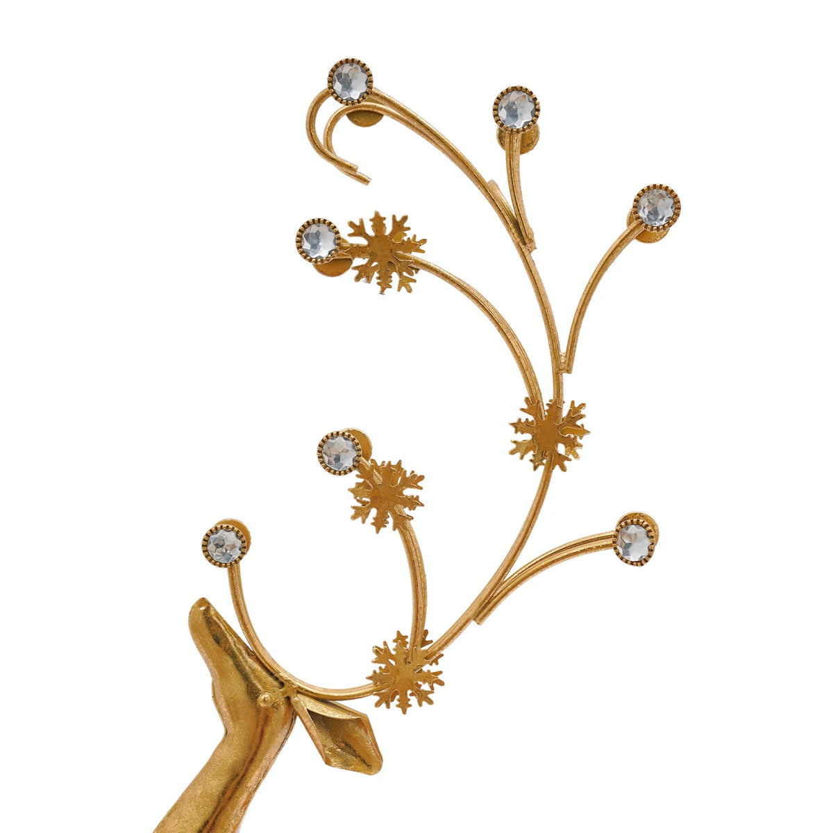 Retro Metal Deer Statue Elegant Reindeer Holiday Decor