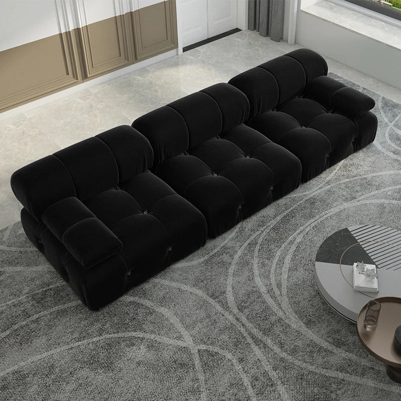 Sdorens Modern Velvet Modular Sectional Sofa Set Living Room