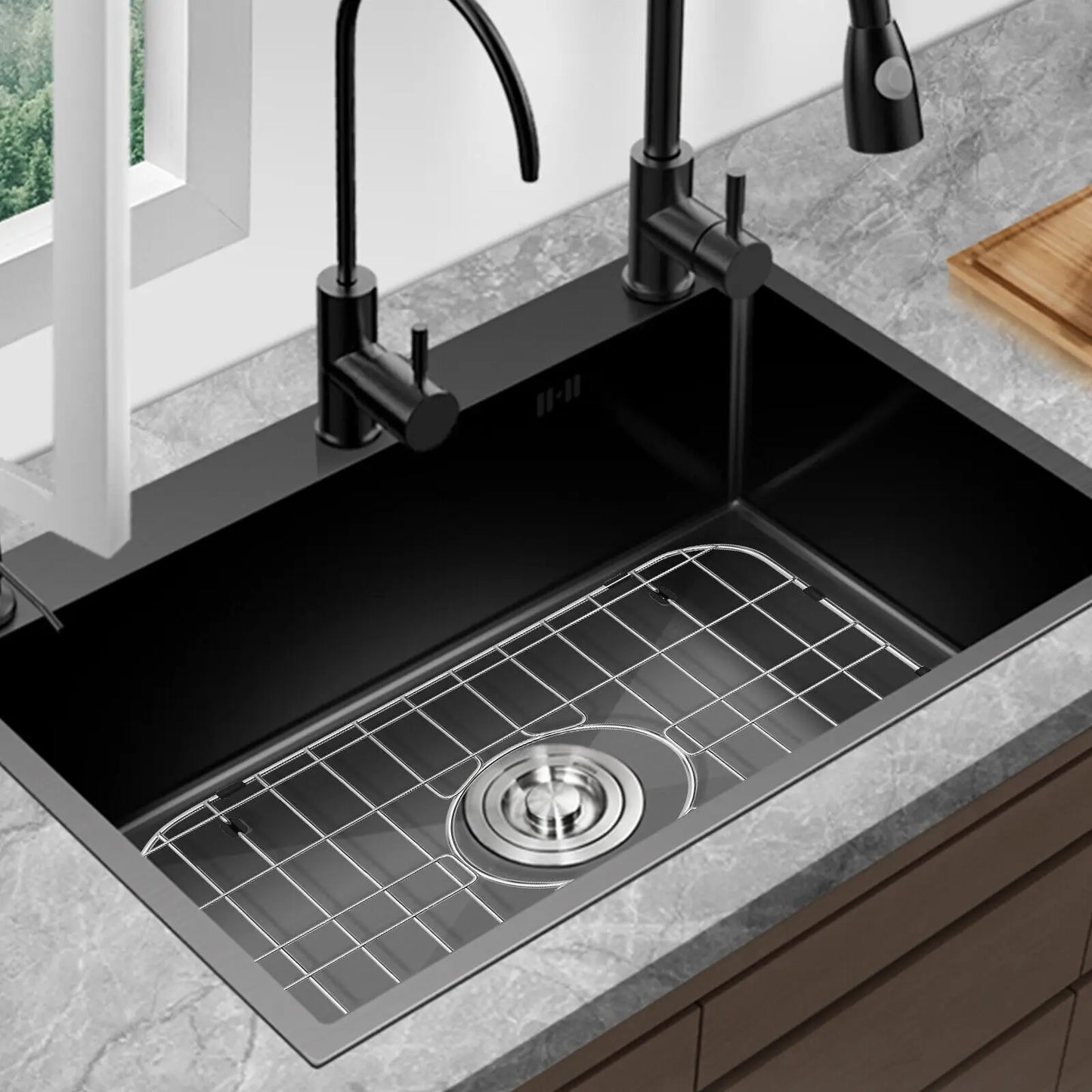 Bymaocar 304 Stainless Steel Sink Grid Protector For Kitchen