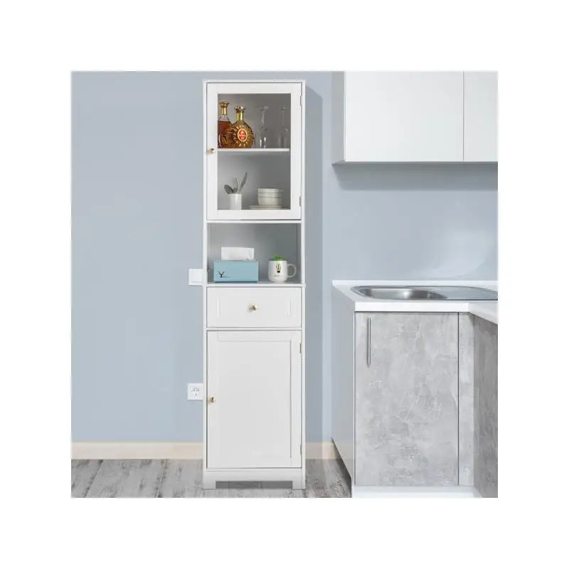 Modern Two Door Bathroom Cabinet With Drawer And Shelf