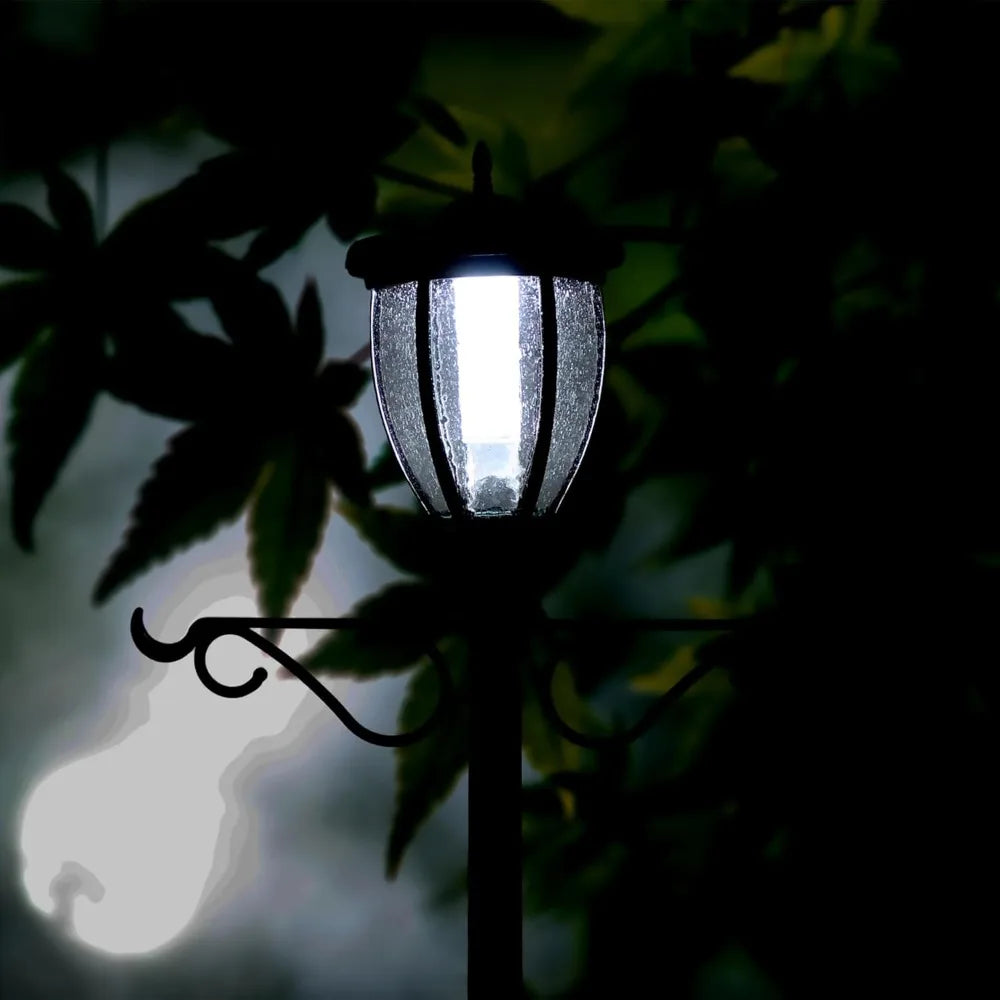 Sun Ray Kenwick 7 Ft Single Head Solar Lamp Post and Planter in Bronze