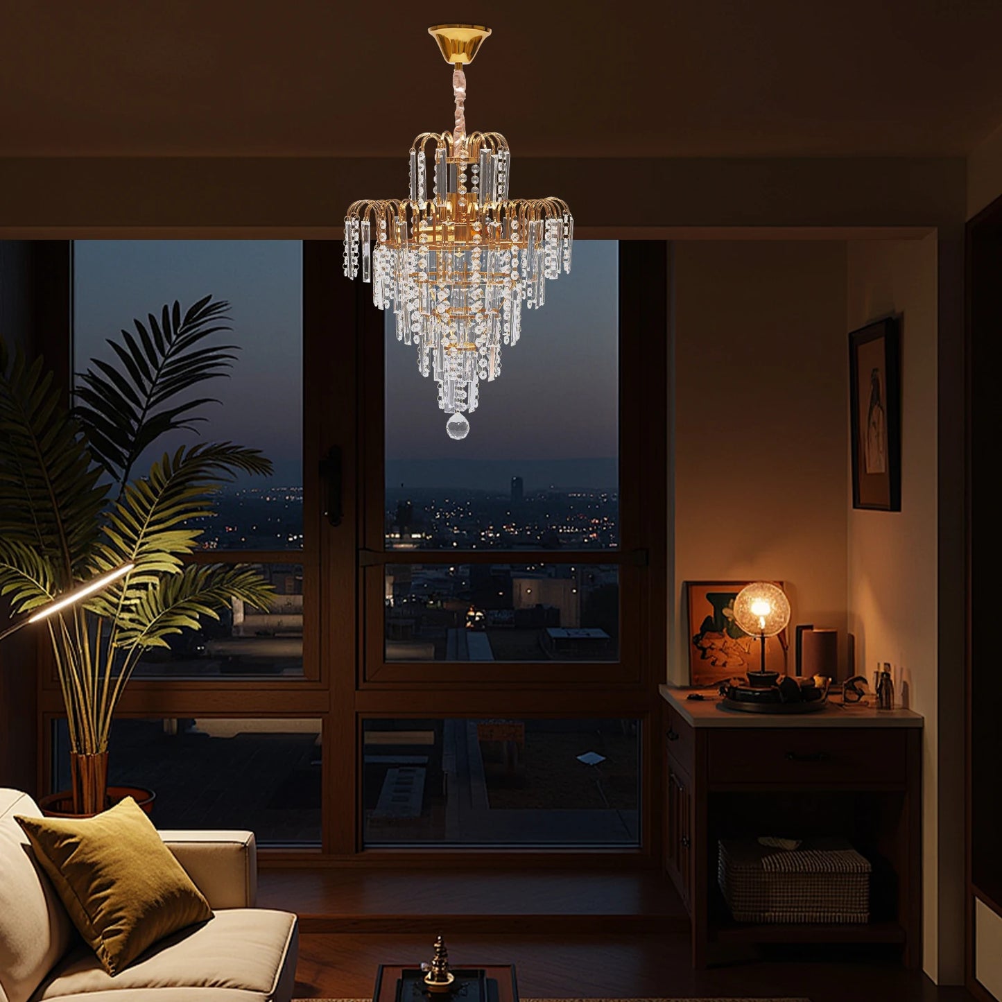 Luxury Crystal Chandelier Ceiling Light Pendant Fixture