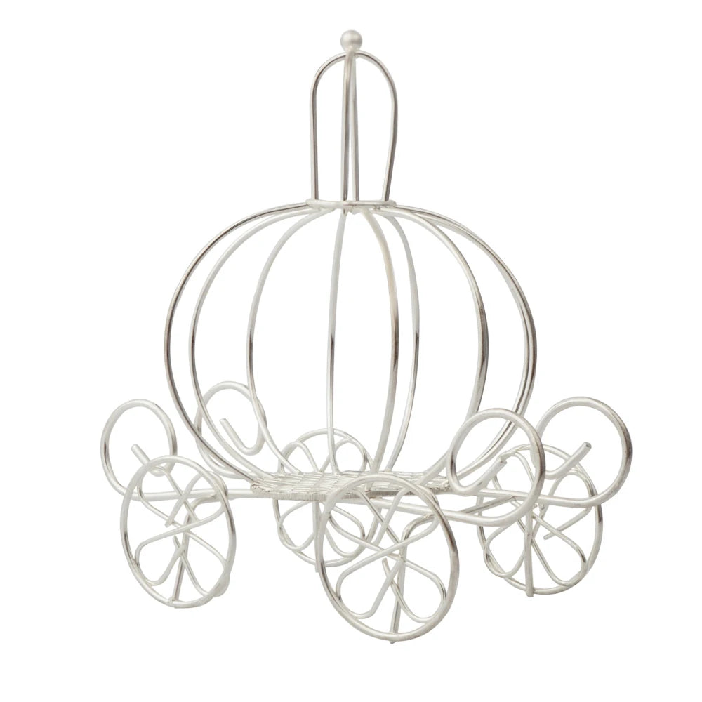 Handmade Metal Princess Carriage Centerpiece Cake Topper For Birthday
