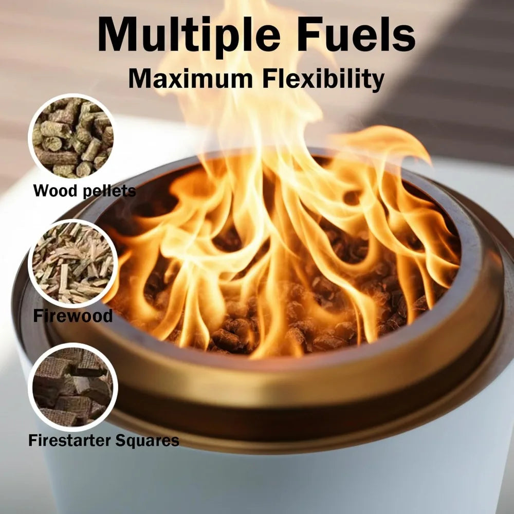 Vivagarden Smokeless Tabletop Fire Pit Camping And Patio