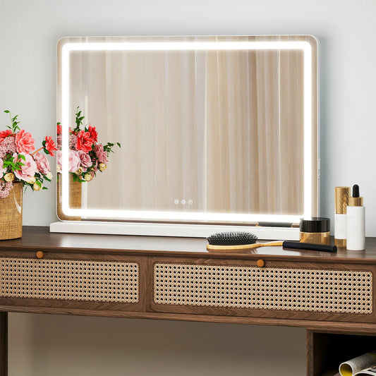 JHK LED Vanity Mirror With Lights Dimmable Makeup Mirror
