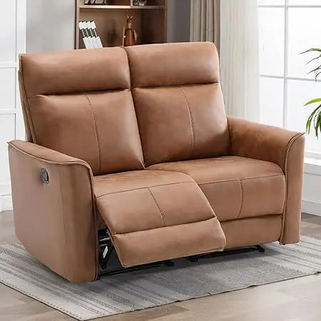 MKDK Manual Loveseat Recliner Sofa Wall Hugger Leathaire