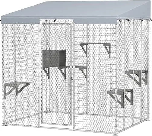 Walki Catio Outdoor Cat Enclosure With Waterproof Canopy