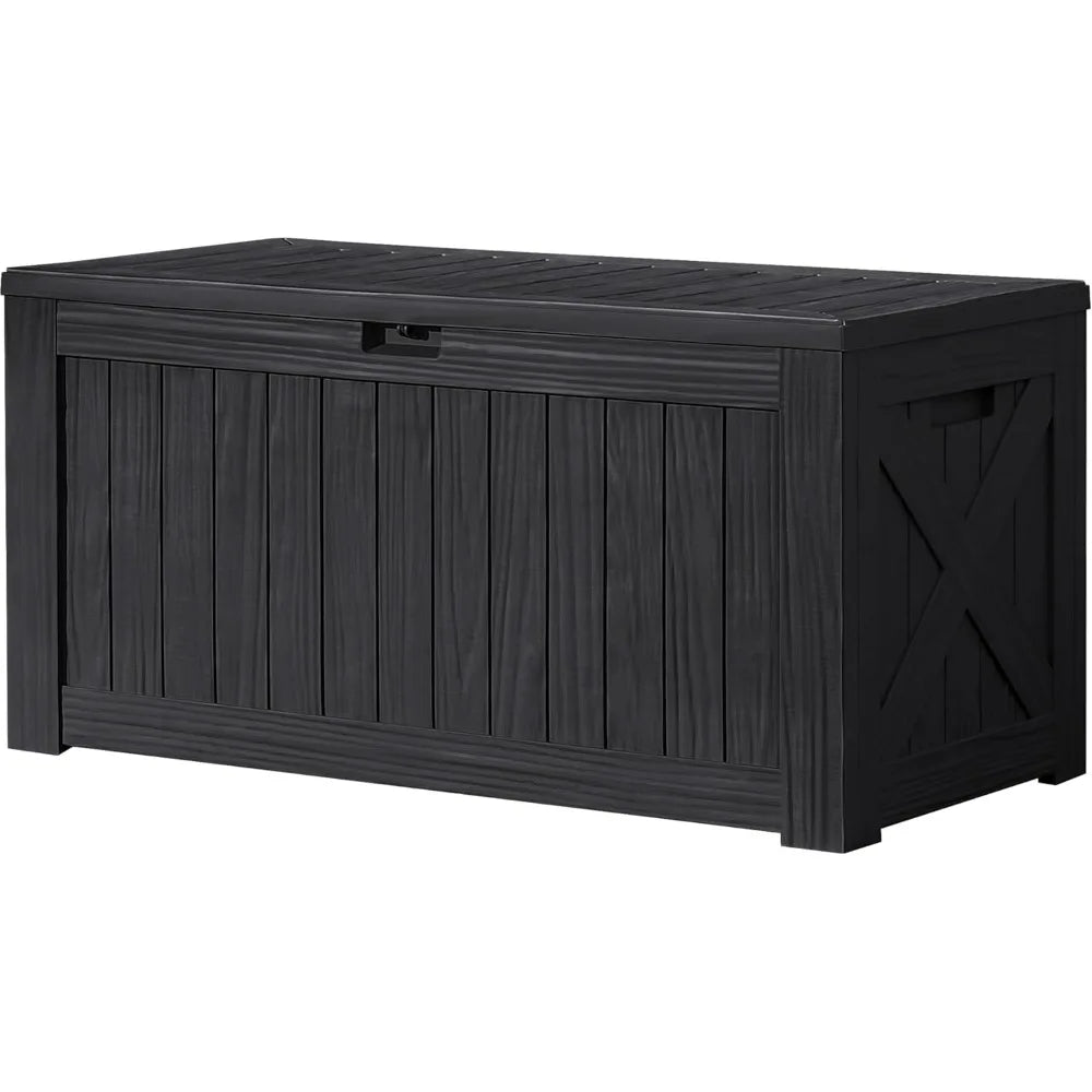 Devoko Resin Outdoor Deck Box Storage Bench Premium Waterproof