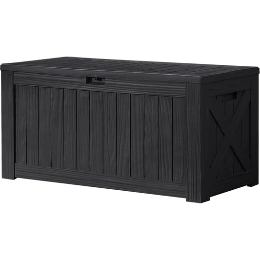 Devoko Resin Outdoor Deck Box Storage Bench Premium Waterproof