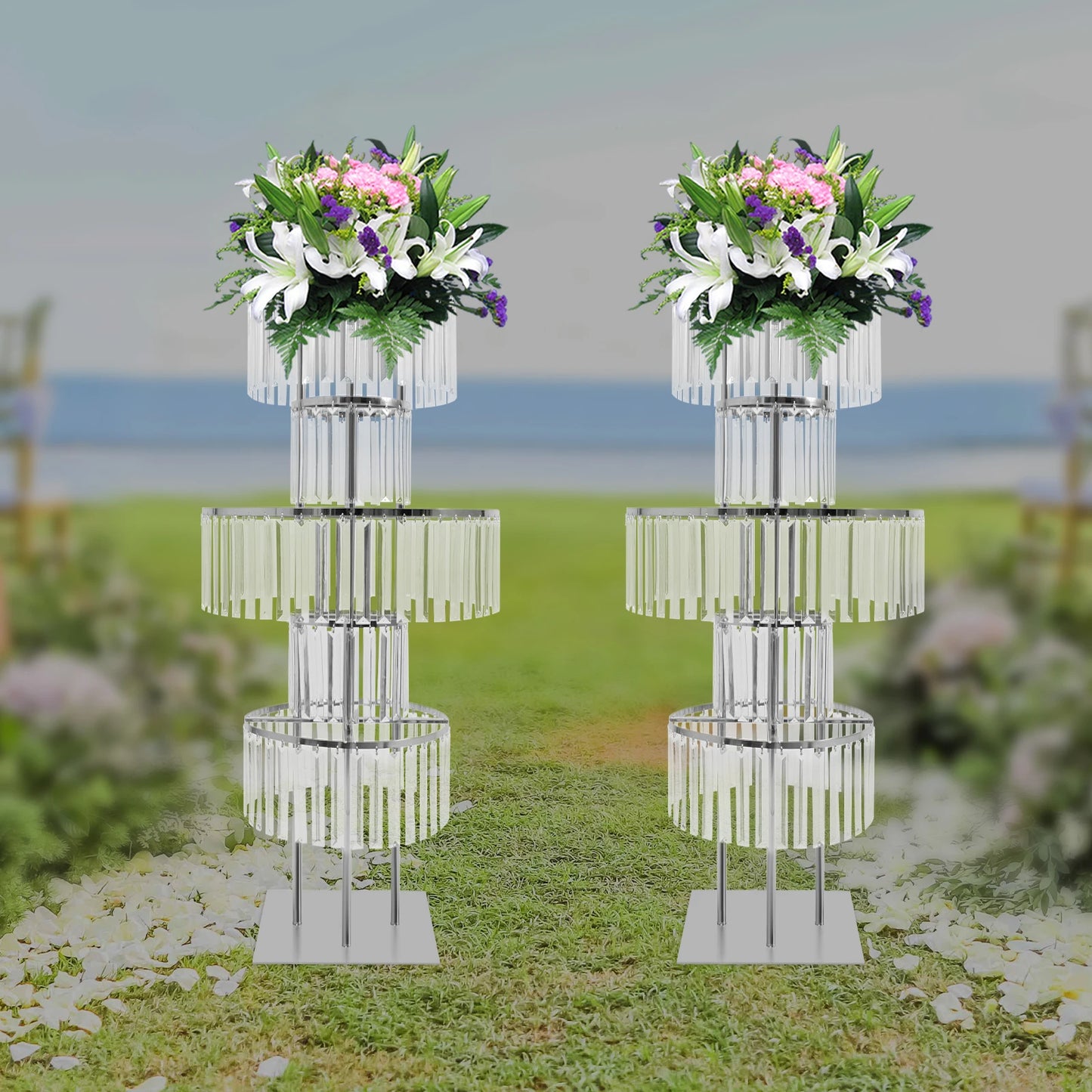 Sichuan Crystal Flower Stand Five-Tier Centerpieces