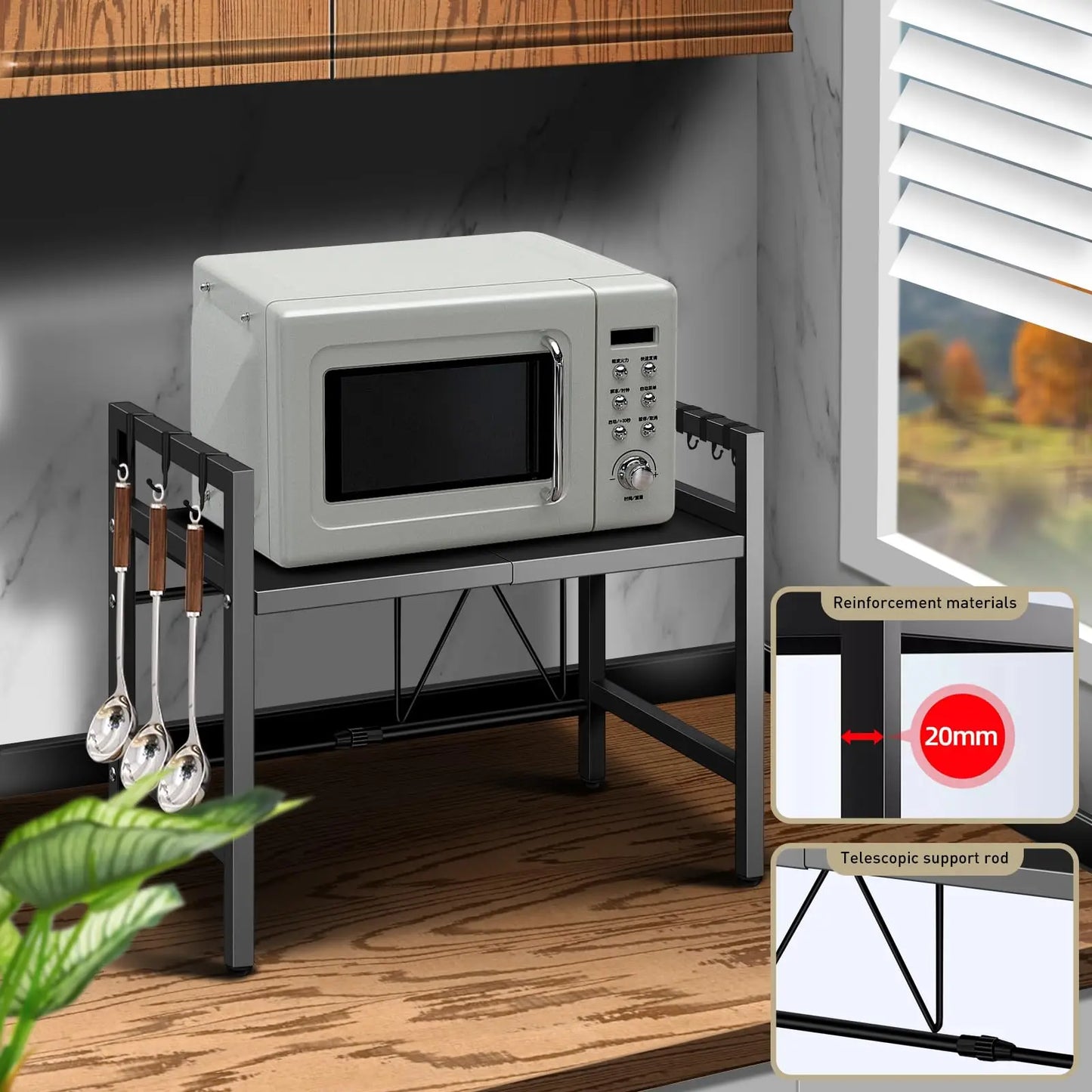 Microwave Shelf Organizer by NoEnName