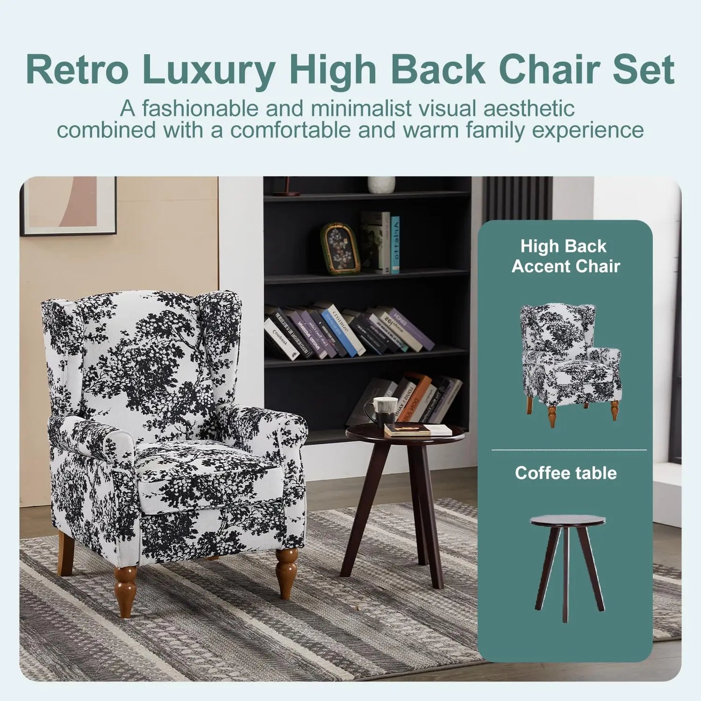 Modern Luxury Armchair And Coffee Table Set Living Room