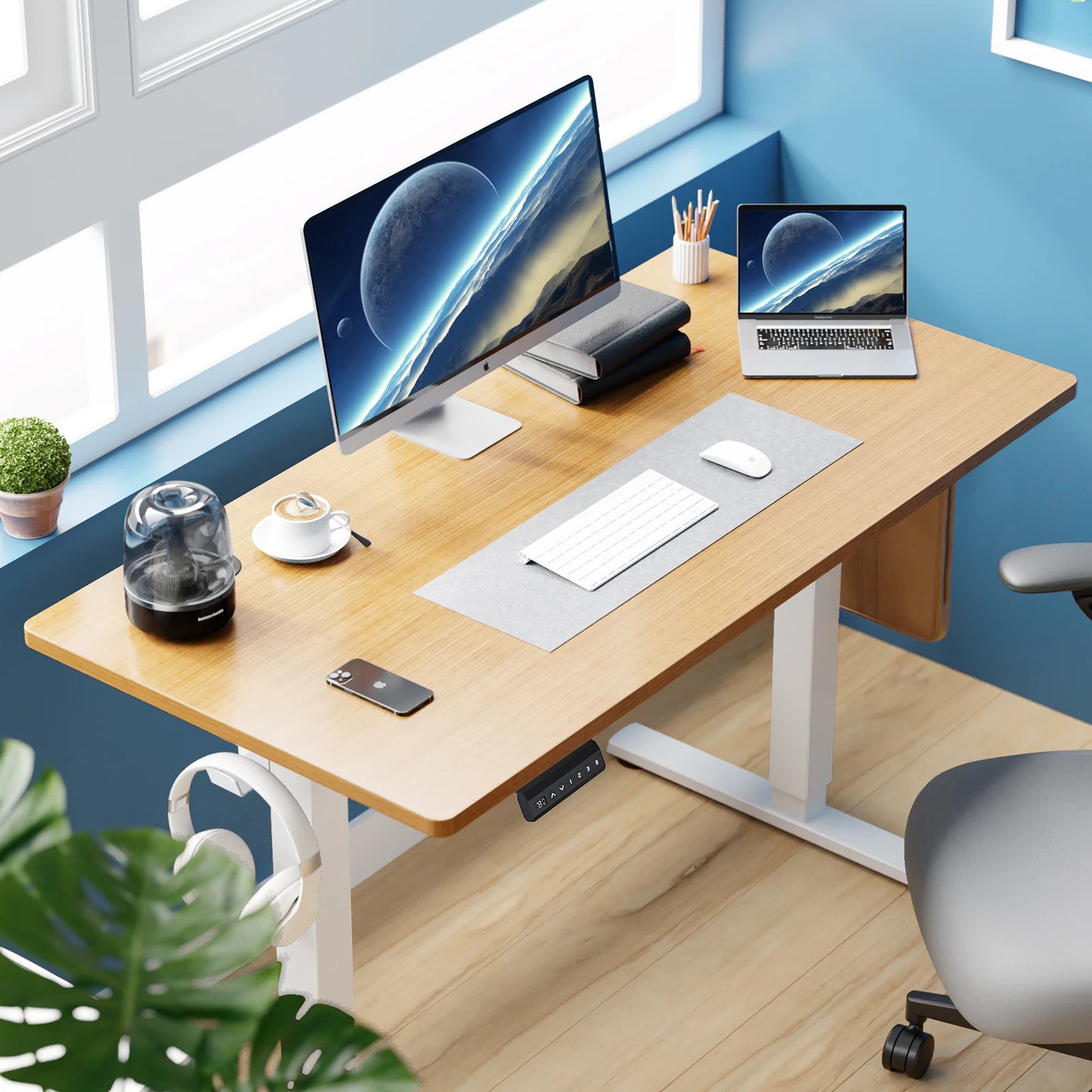 JHK Electric Standing Desk Sit Stand Workstation Ergonomic