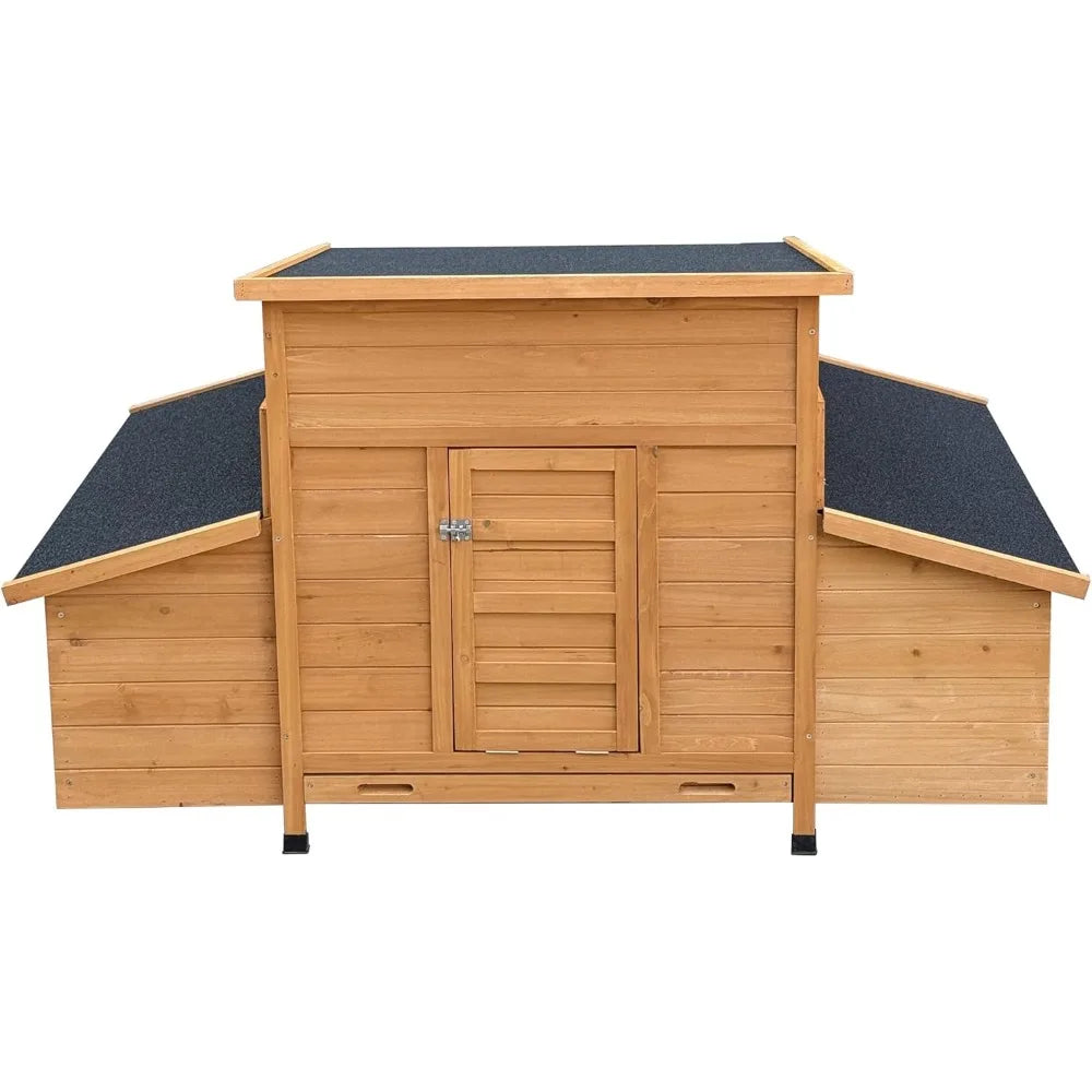 XMSJ WeatherproofAllSeasonVentilated Outdoor Chicken Coop HenHouse NestingBoxes