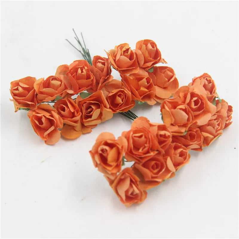 Artificial Paper Rose Bouquet For Scrapbooking And Wedding Decor