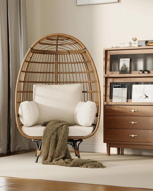 HiMISS 360 Degree Swivel Egg Chair Outdoor Lounge Furniture