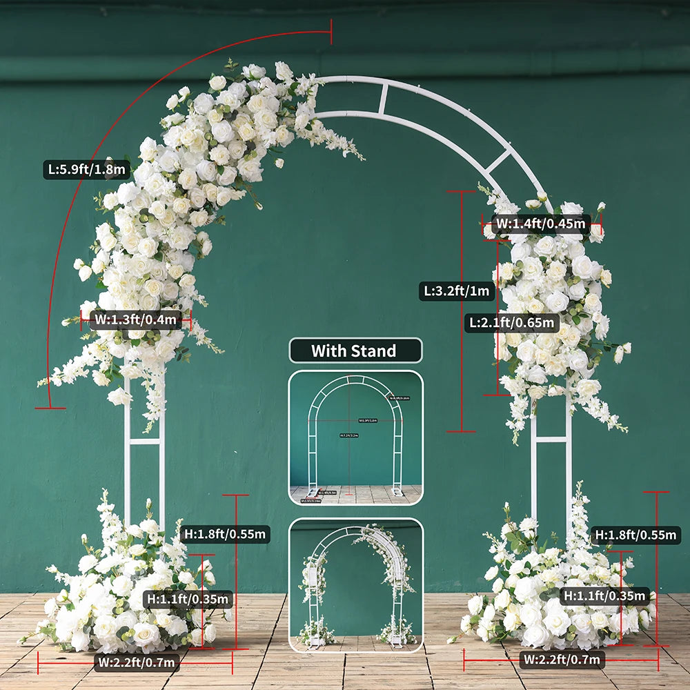 Rose Eucalyptus Artificial Flower Arrangement for Baby Shower Backdrops