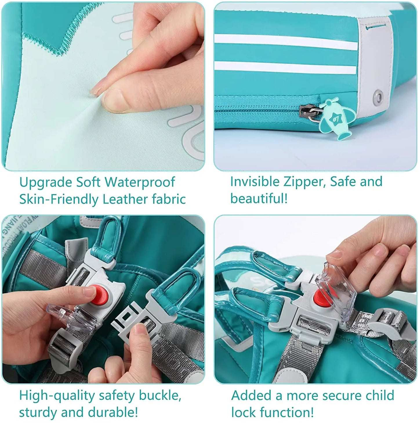 HECCEI Mambobaby Airplane Baby Float With Sun Canopy