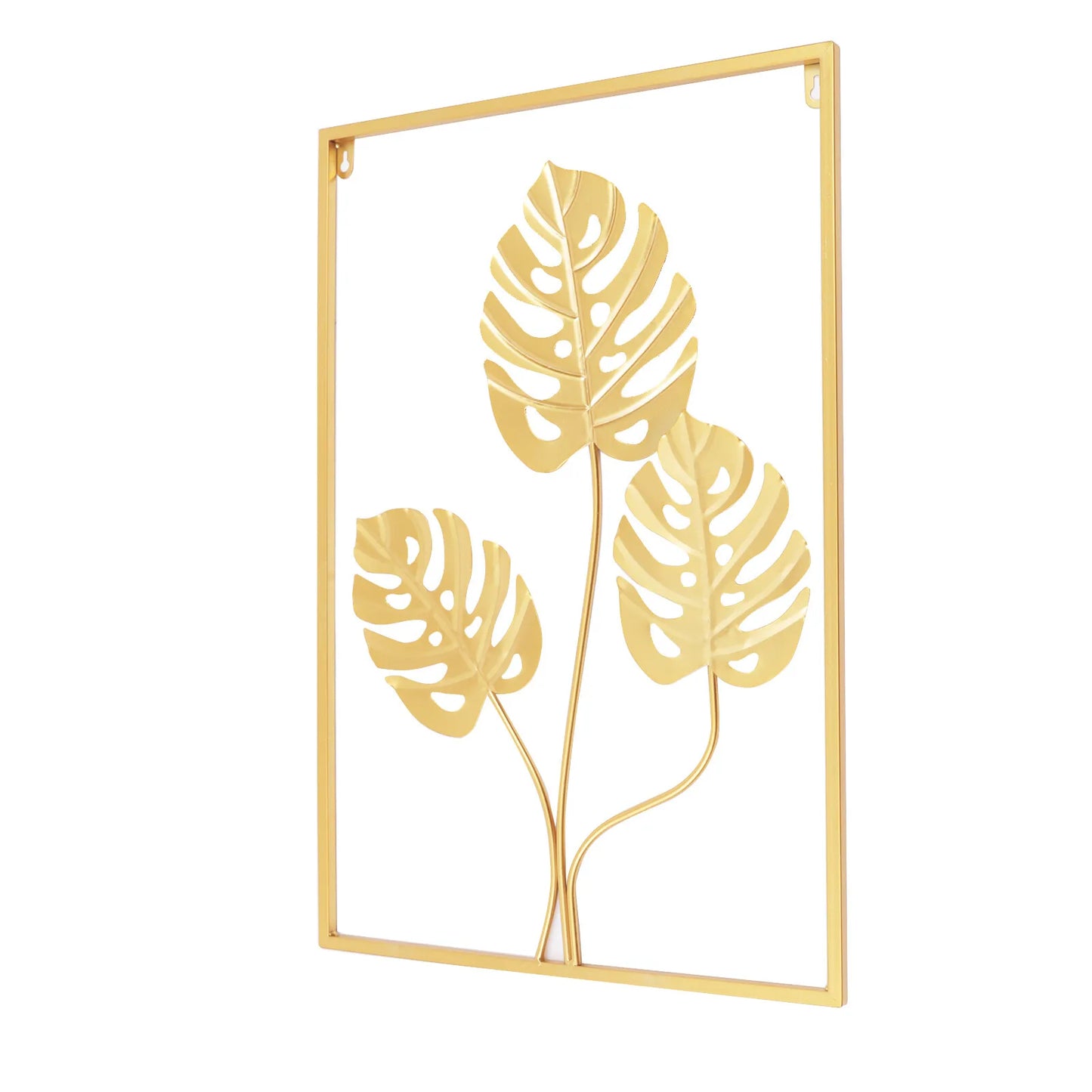 Iron Leaf Wall Decor Set For Entryways And Bedrooms