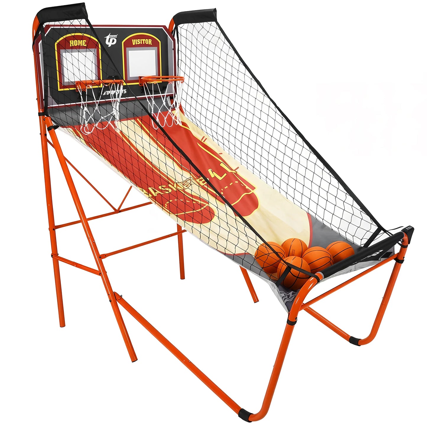 Arcade Cage Basketball Game For Two Players LED Scoring