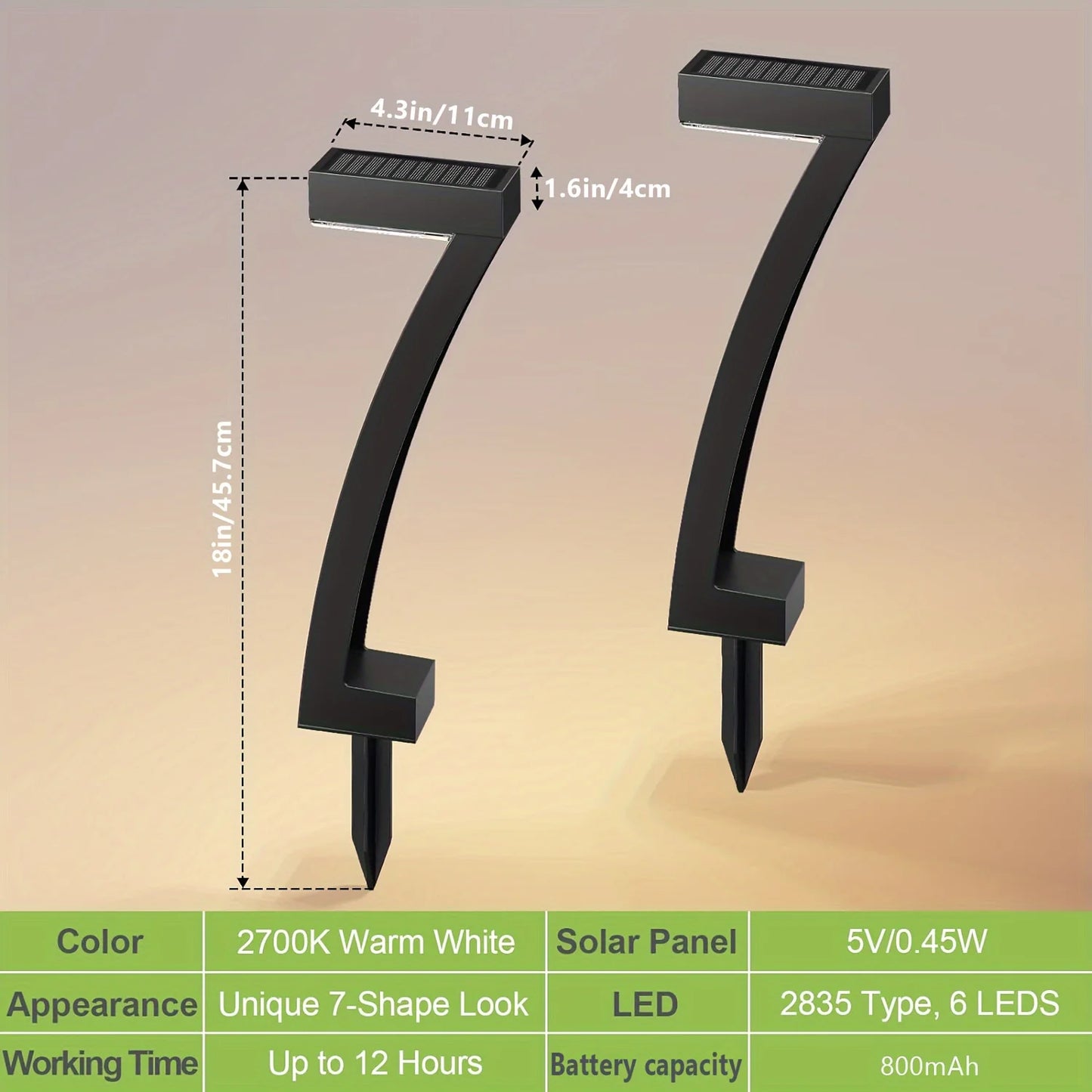 Bright Solar Outdoor Lights 6/12 Pack for Pathway Garden Landscape Lighting