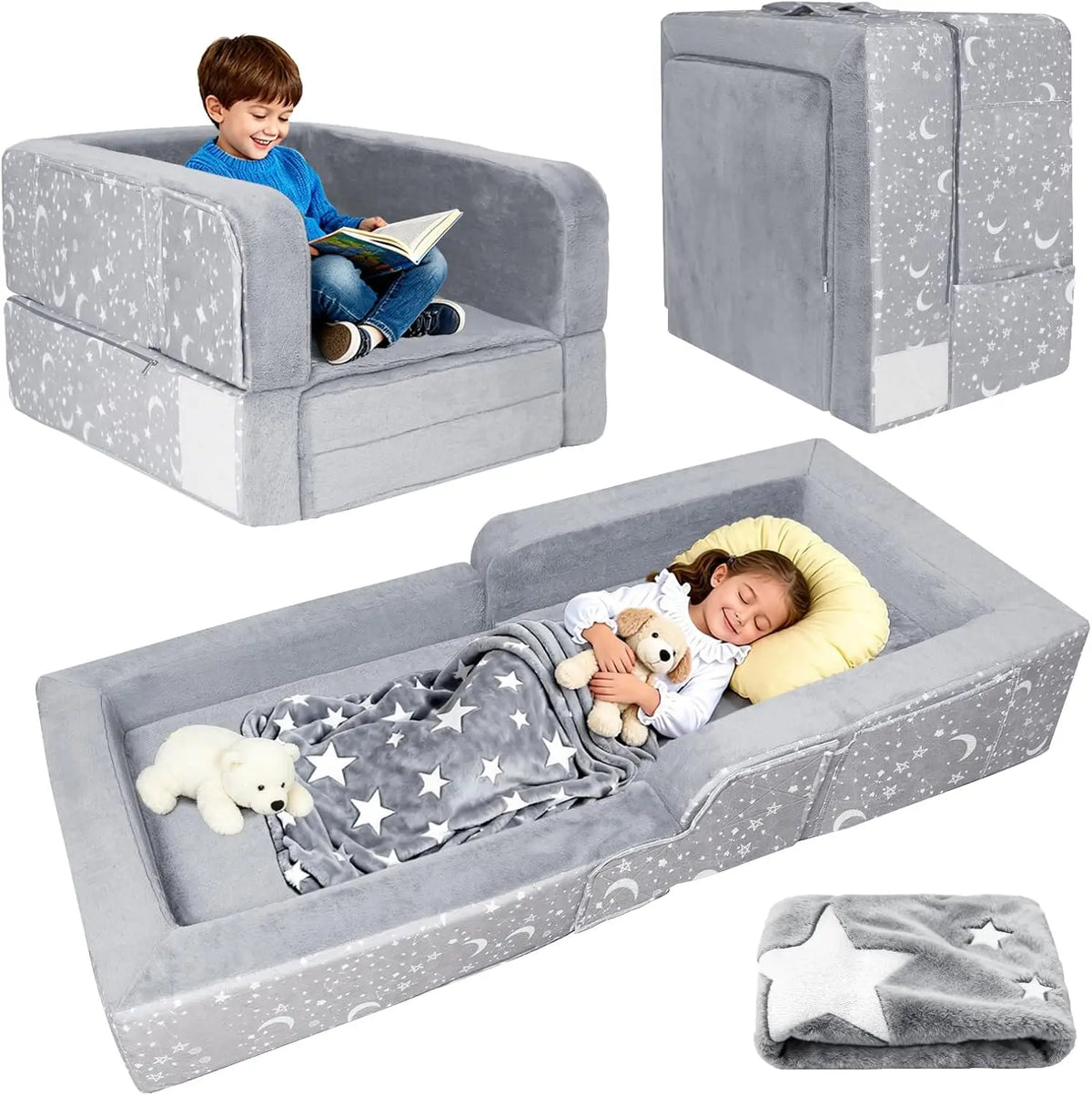 Novilla Foldable Two In One Portable Toddler Travel Bed
