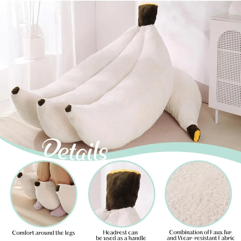 DAFIFY Bean Bag Chair With Ottoman Floor Lounger