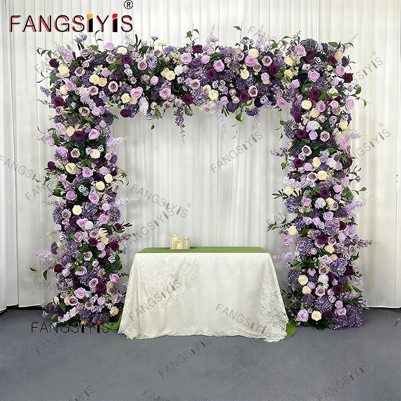 Artificial Wedding Backdrop Arch Floral Arrangement With Roses