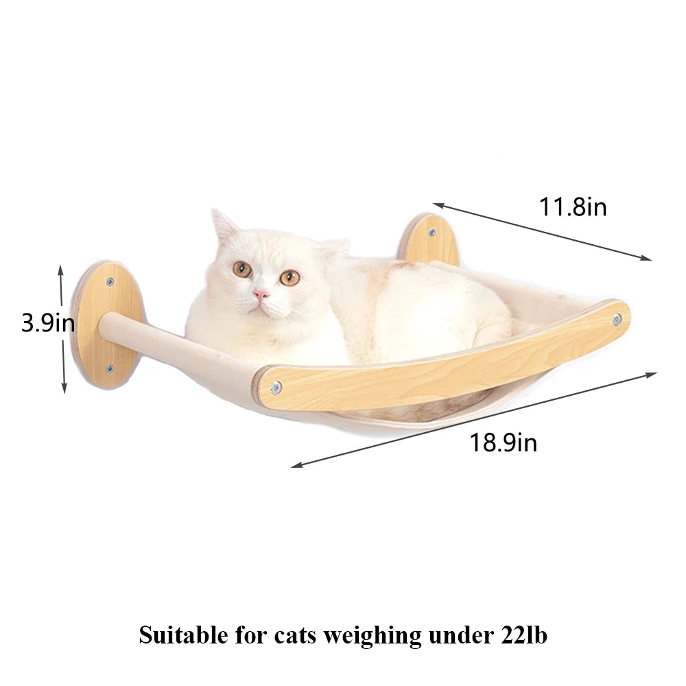 PETRAVELCN Cat Climbing Shelf Wall Mounted Scratching Post