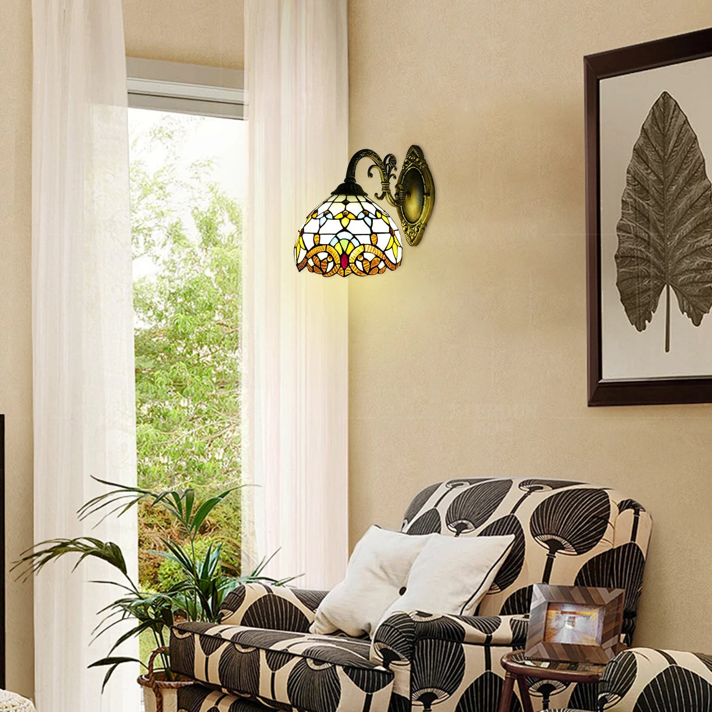 Indoor Vintage Dome Wall Lamp for Living Room Staircase