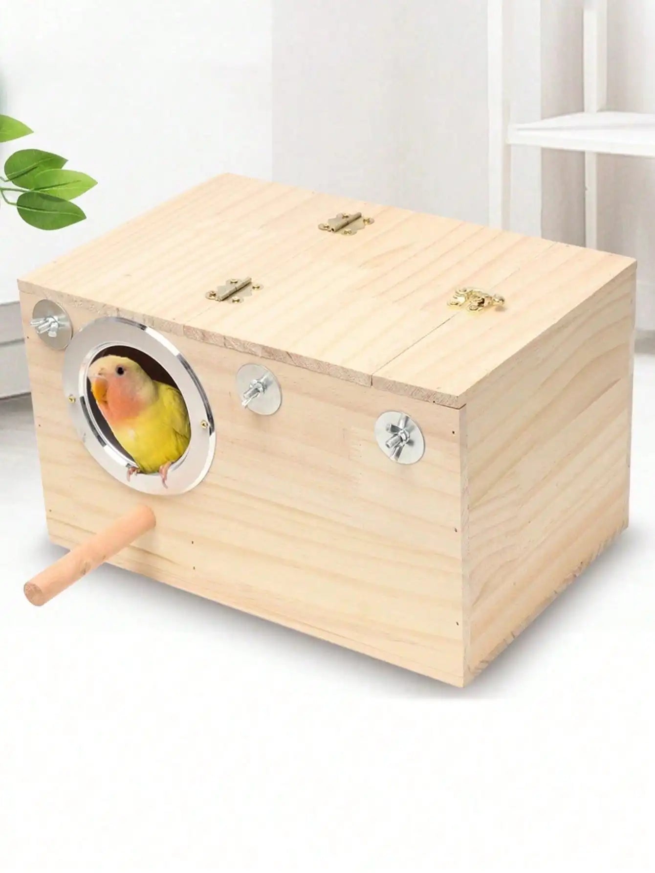 Parakeet Nest Box Bird House Wood Breeding Box Lovebirds