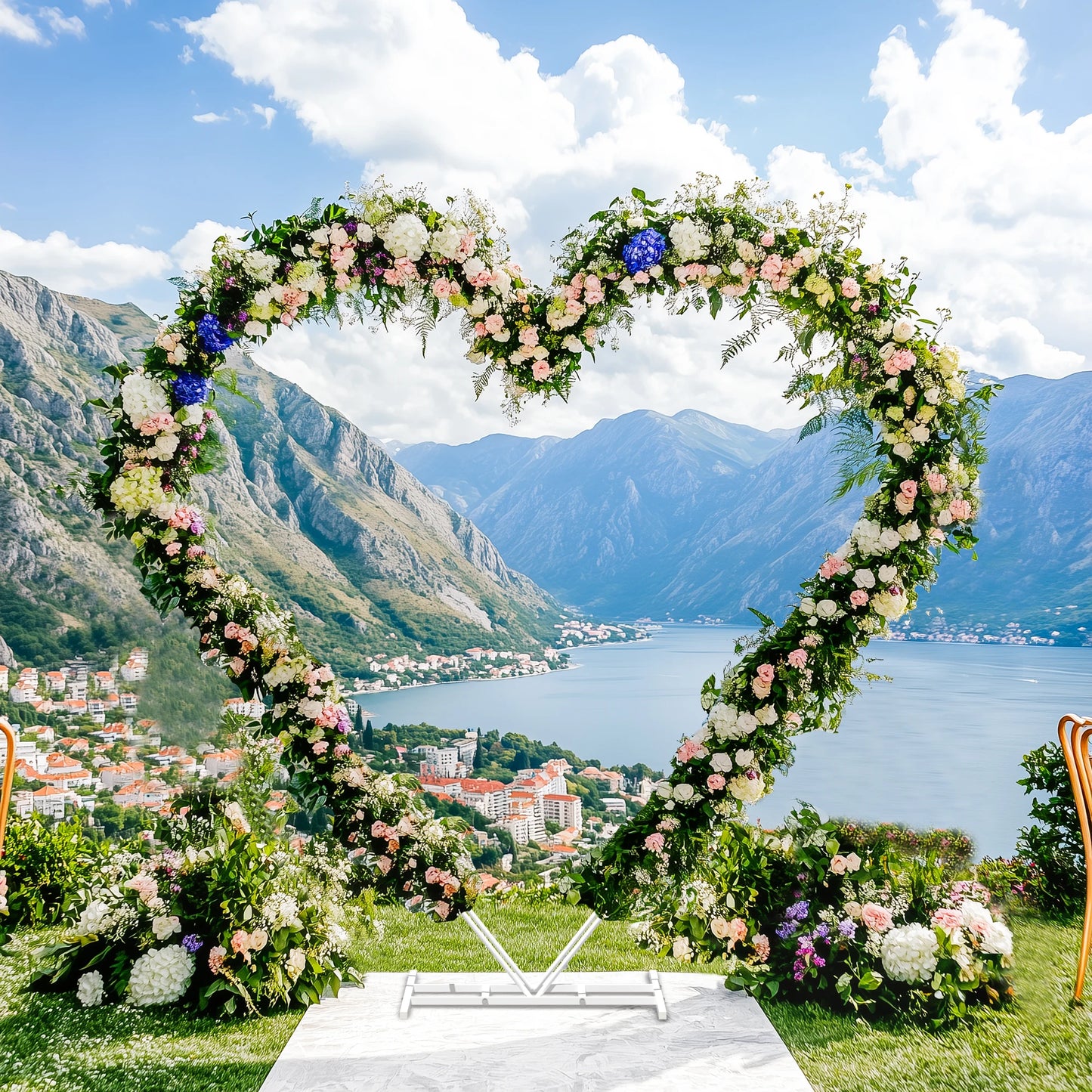 Guangdong Arch Backdrop Wedding Stand Heart Metal Frame