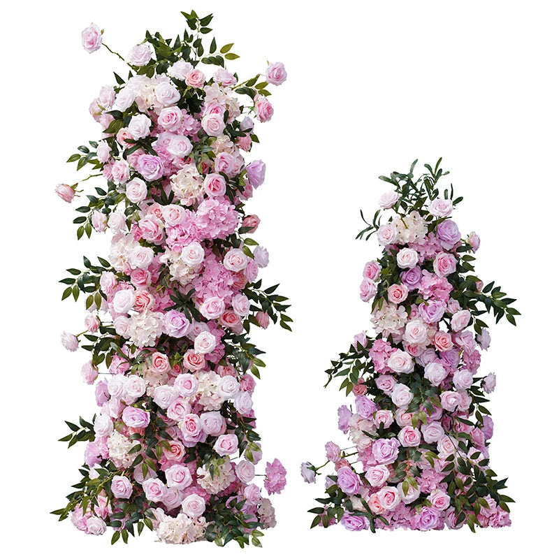 Angela Flower Silk Wedding Backdrop Arch Floral Arrangement