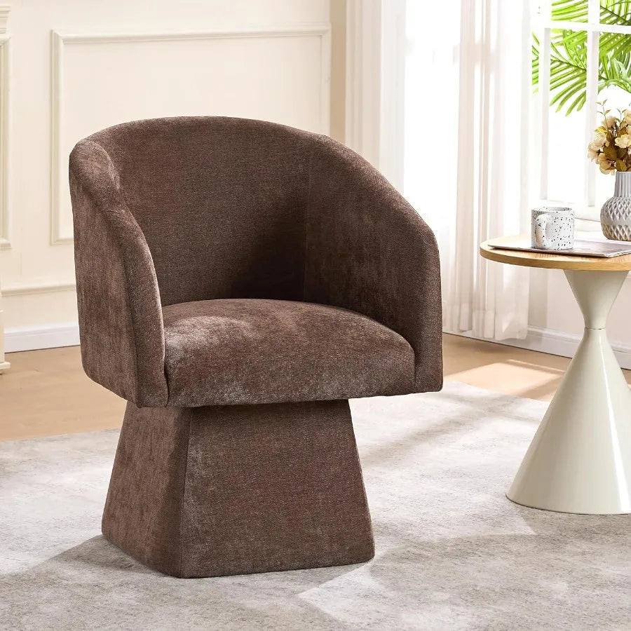 Hign-concerned Swivel Vanity Armchair Upholstered Makeup Chair