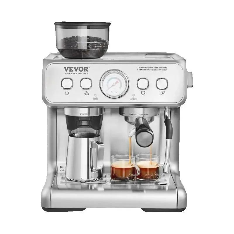 VEVOR Espresso Machine With Grinder And Milk Frother