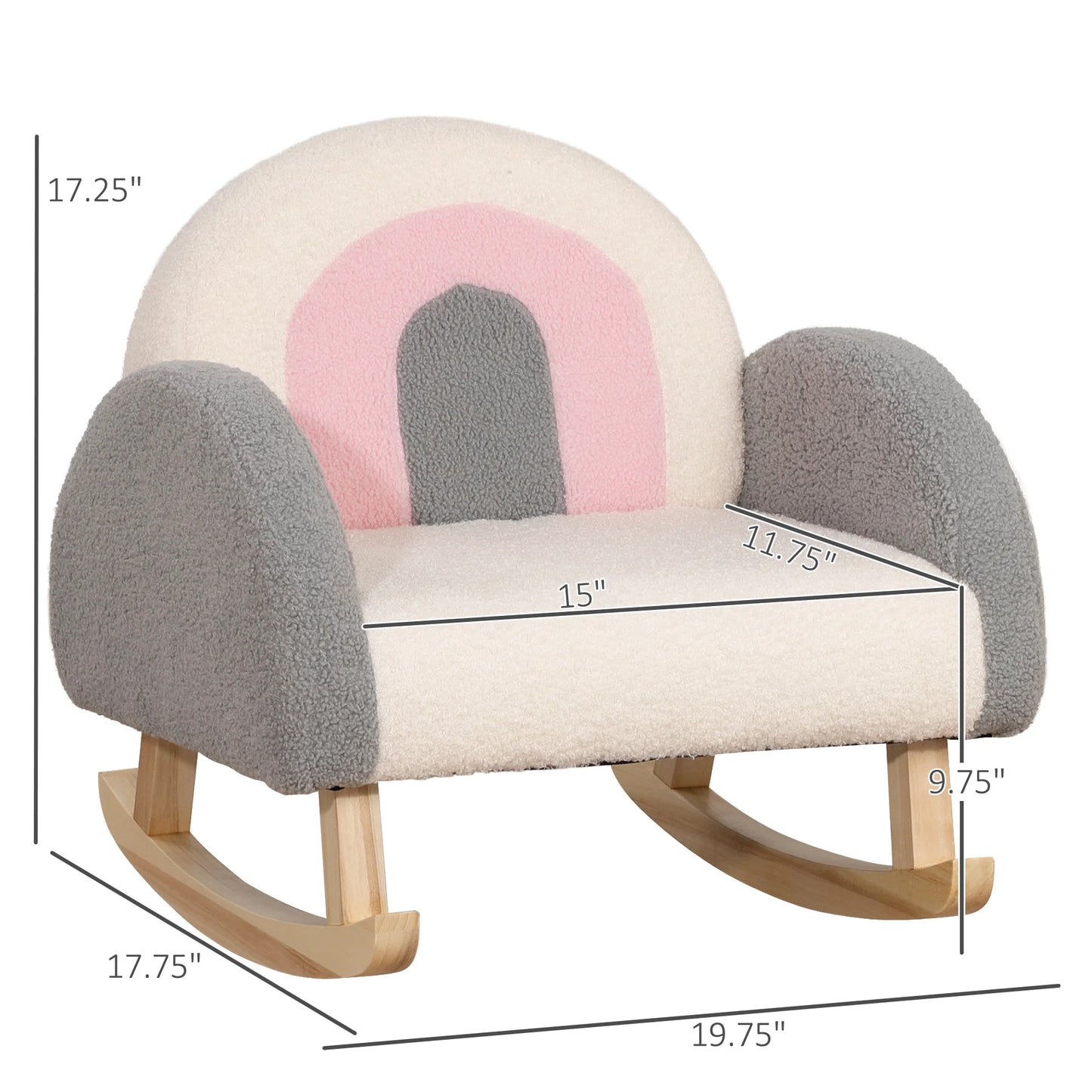 Filling Rocking Toddler Sofa Chair for Nursery Playroom