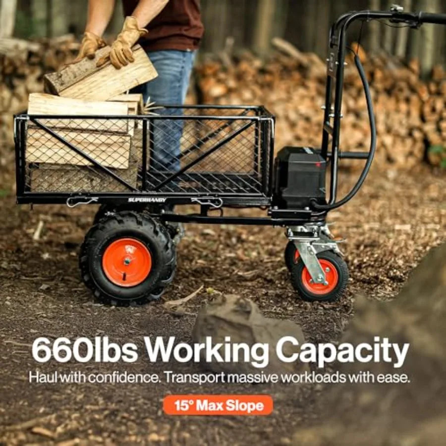 LISM 48V Electric Utility Service Cart Wheelbarrow
