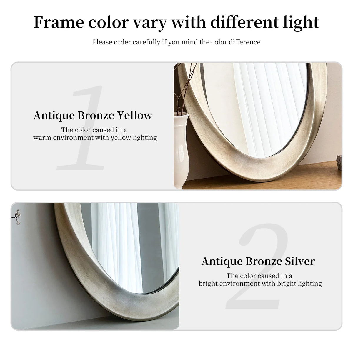 Elegant Oval Wall Mirror Featuring A Beveled Ornamental Frame