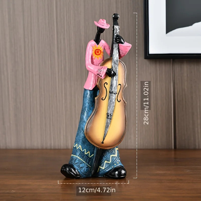 Hign-concerned Resin Band Statue For Living Room Decor