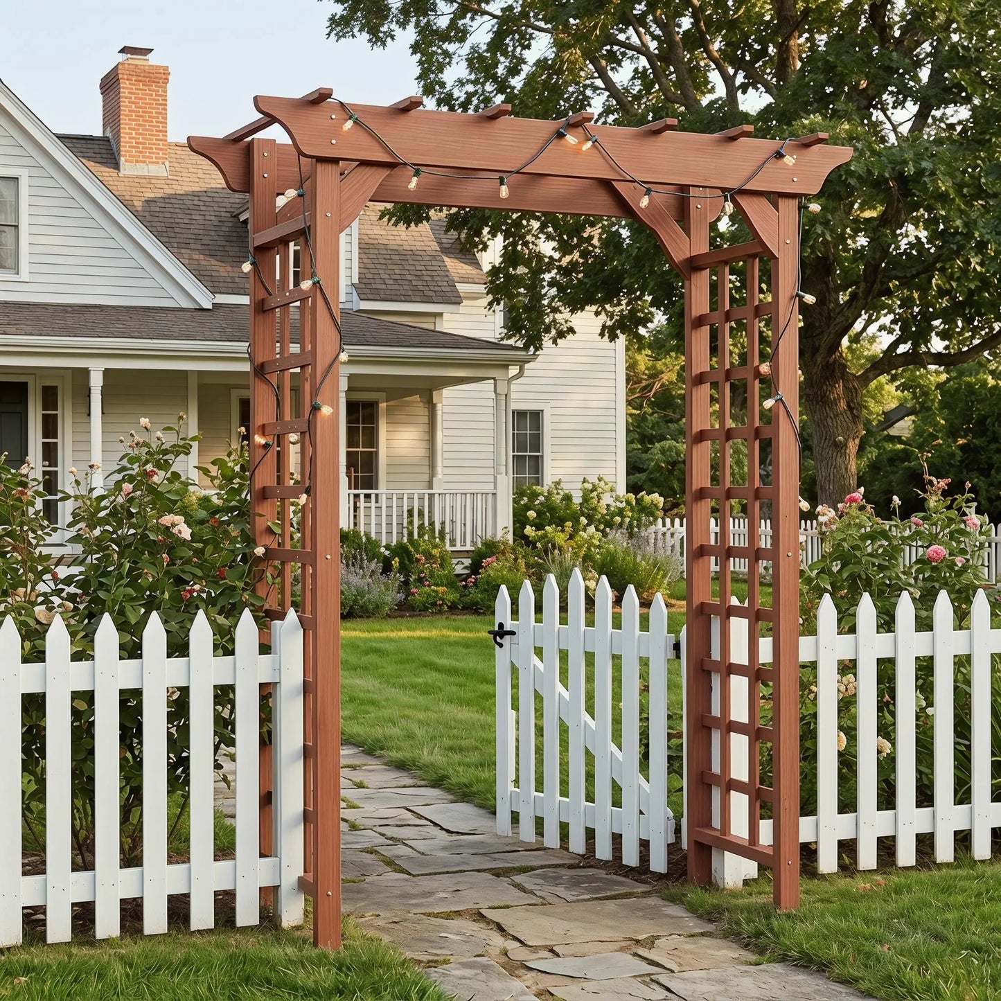Wooden Garden Arbor For Plant Climbing Outdoor Pergola