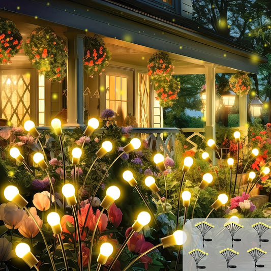 KPSTEK Swaying Solar Firefly Lights 32 LED For Pathway