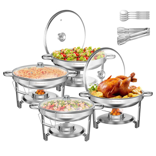 Chafing Dish Buffet Set Stainless Steel Food Warmer Catering