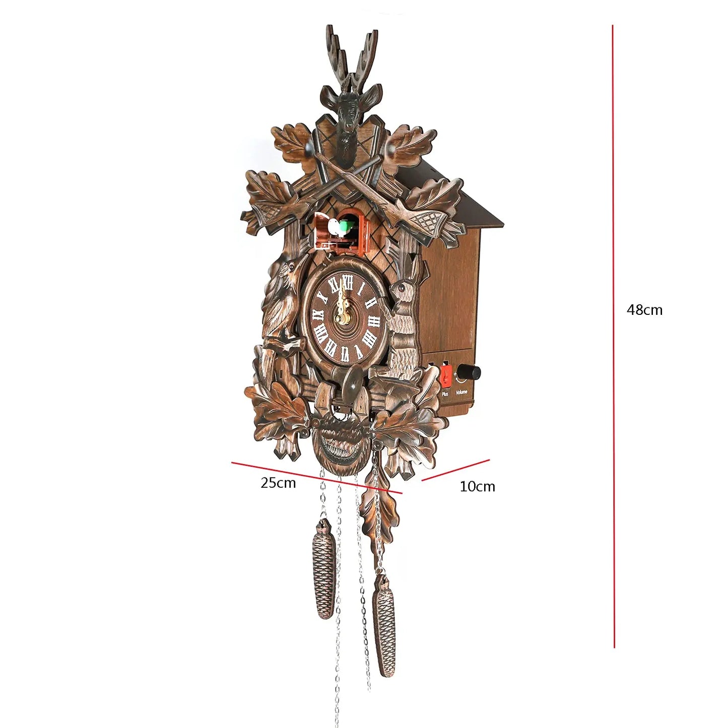 Cuckoo Wall Clock Black Forest Style For Living Room