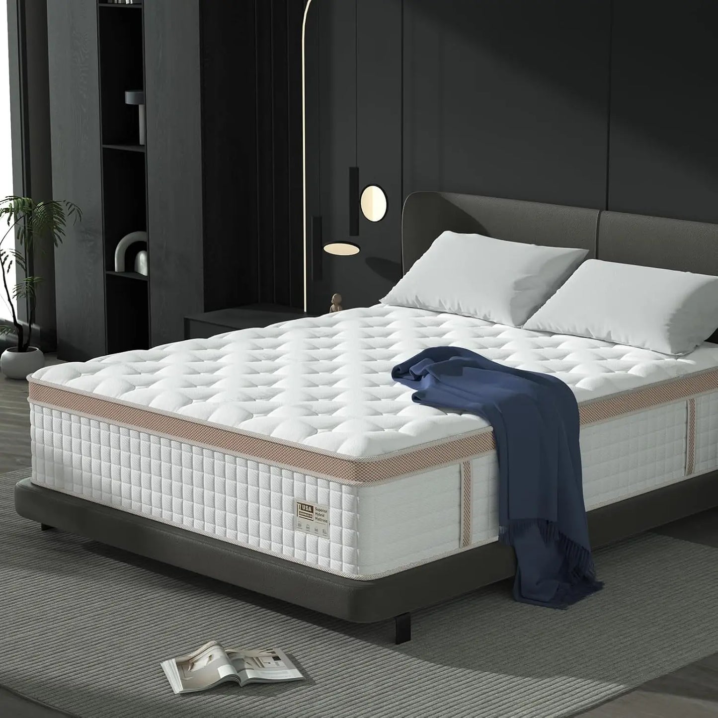 BedStory Premium Gel Memory Foam Hybrid Mattress Elite