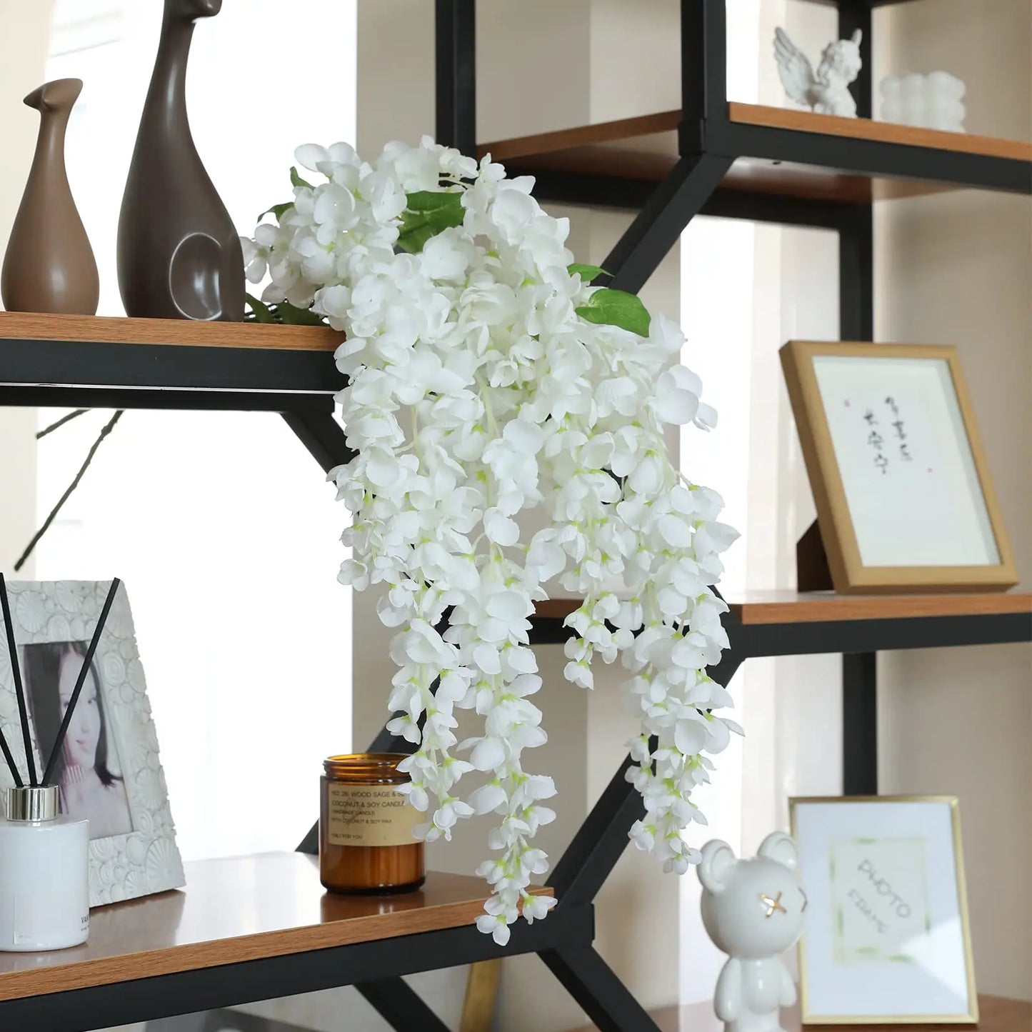 CHENAO CN Giant Wisteria Artificial Flowers Hanging Garland
