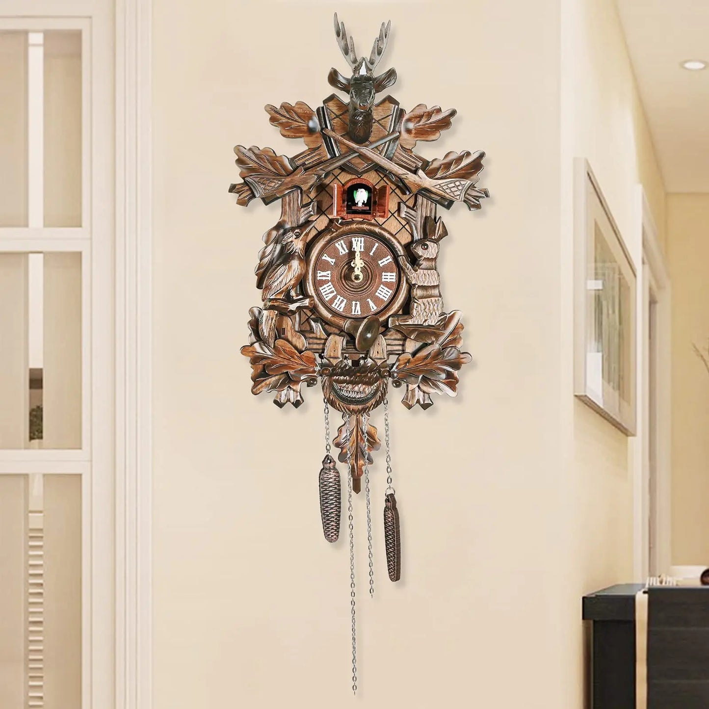 Cuckoo Wall Clock Black Forest Style For Living Room